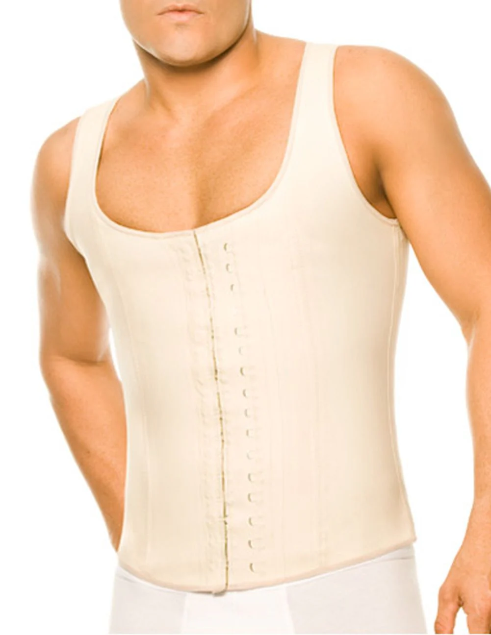 Ann Chery 2033 Latex Men Girdle Body Shaper Color Beige - Image 4