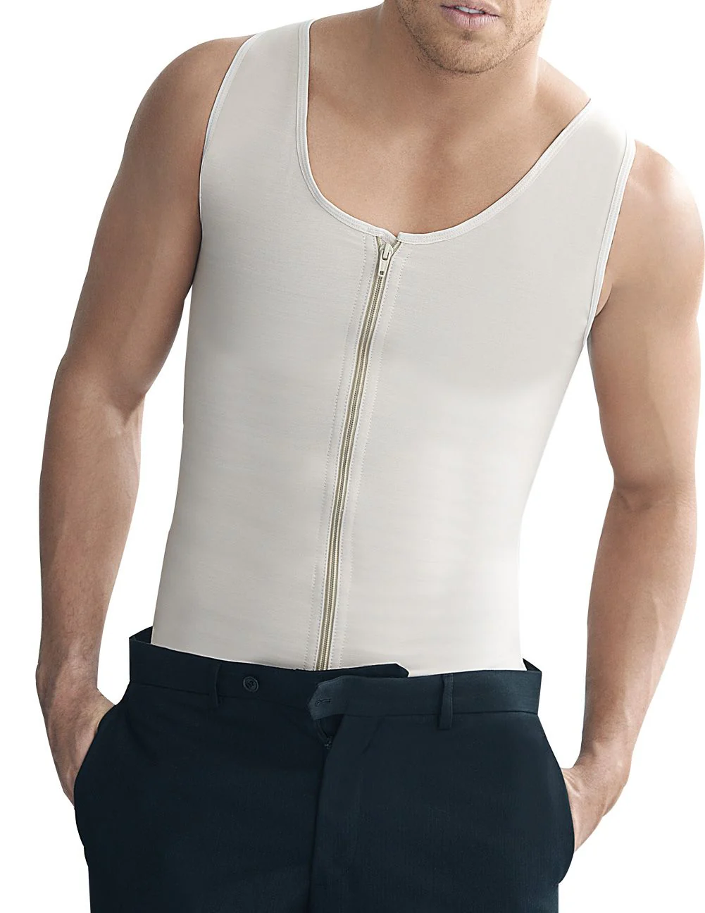 Ann Chery 2034 Latex Men Girdle Body Shaper Color Beige - Image 4