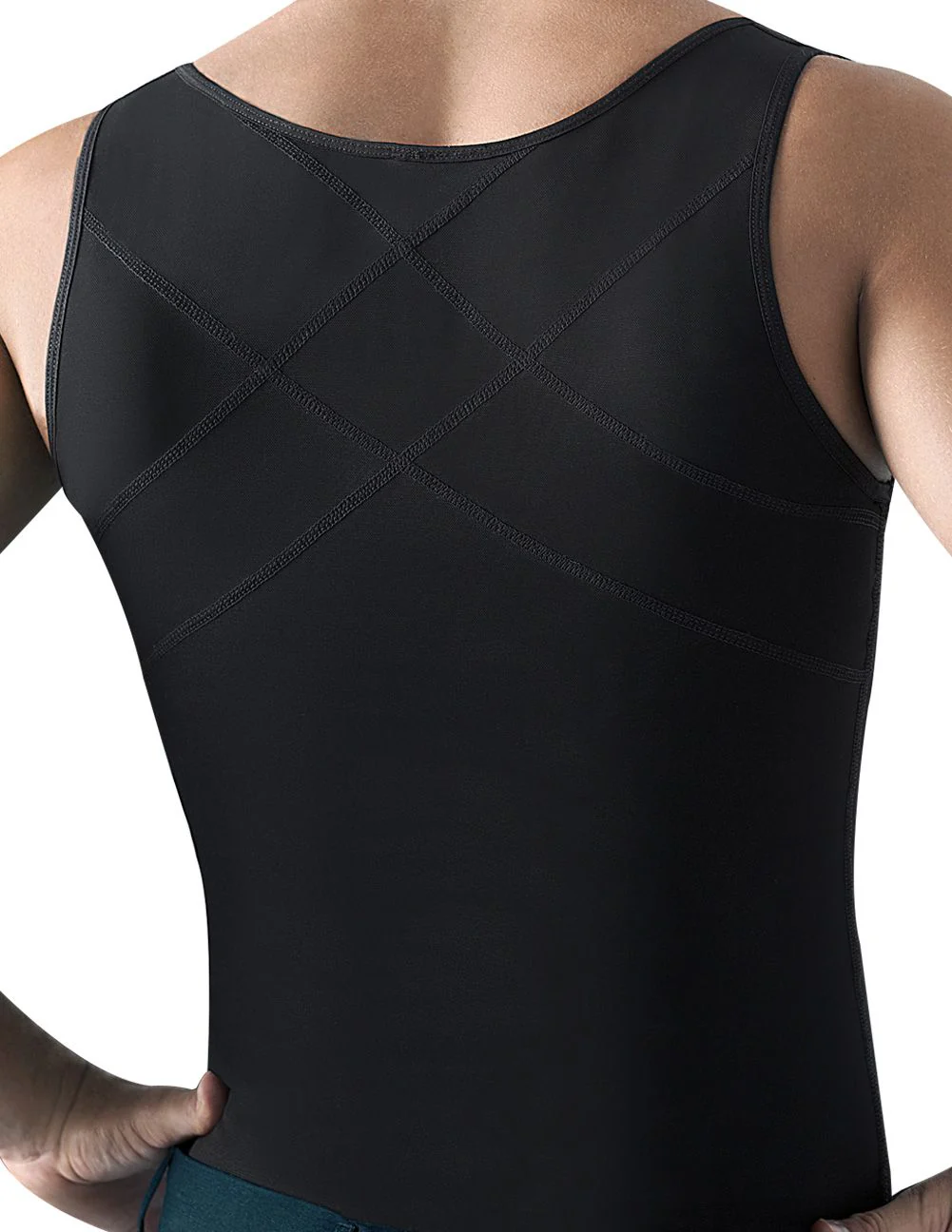 Ann Chery 2034 Latex Men Girdle Body Shaper Color Black - Image 5