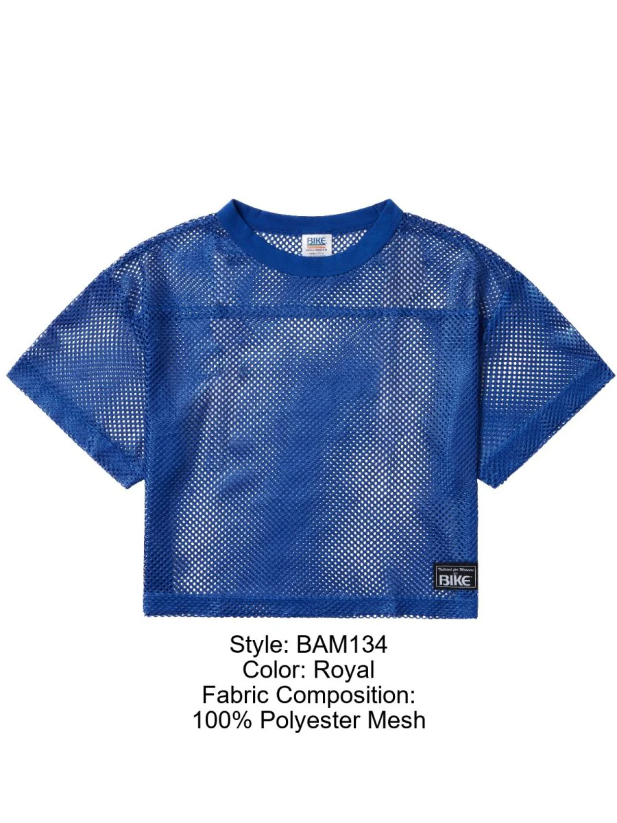 BIKE Athletic BAM134 Short Sleeve Practice Jersey Color Royal - Image 6