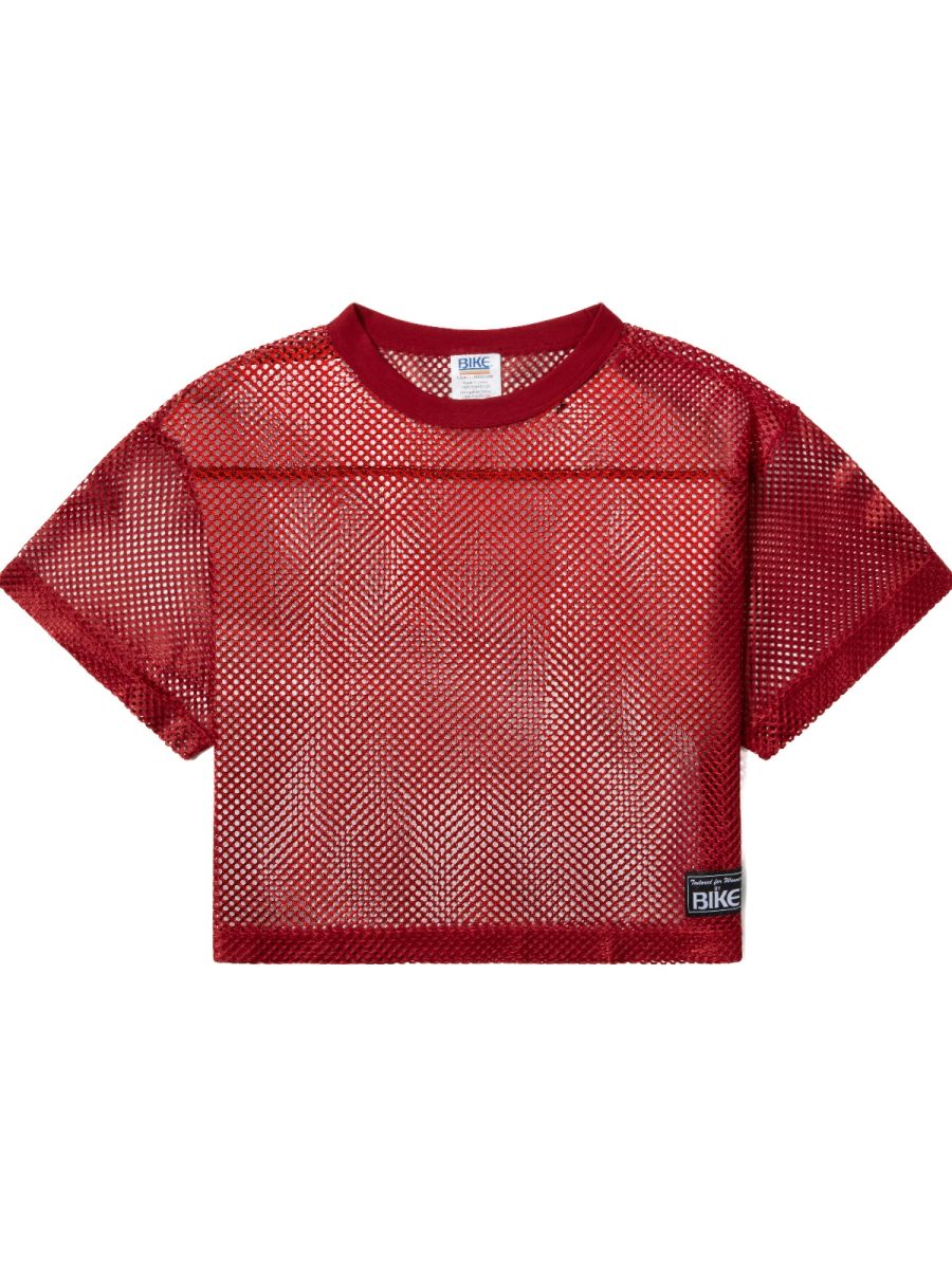 BIKE Athletic BAM134 Short Sleeve Practice Jersey in Color Bright Red - Image 7