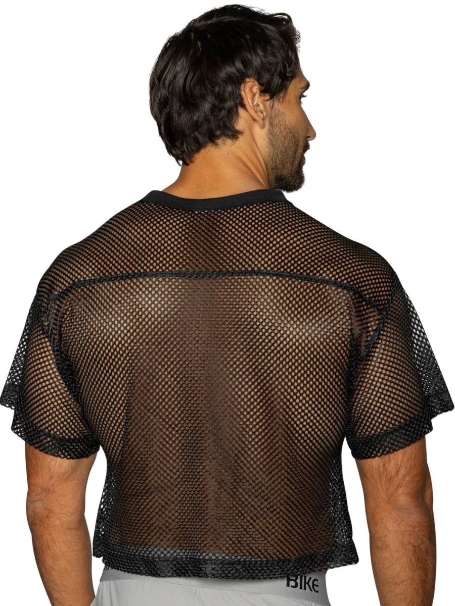 BIKE Athletic BAM134 Short Sleeve Practice Jersey in Bold Color Black - Image 3