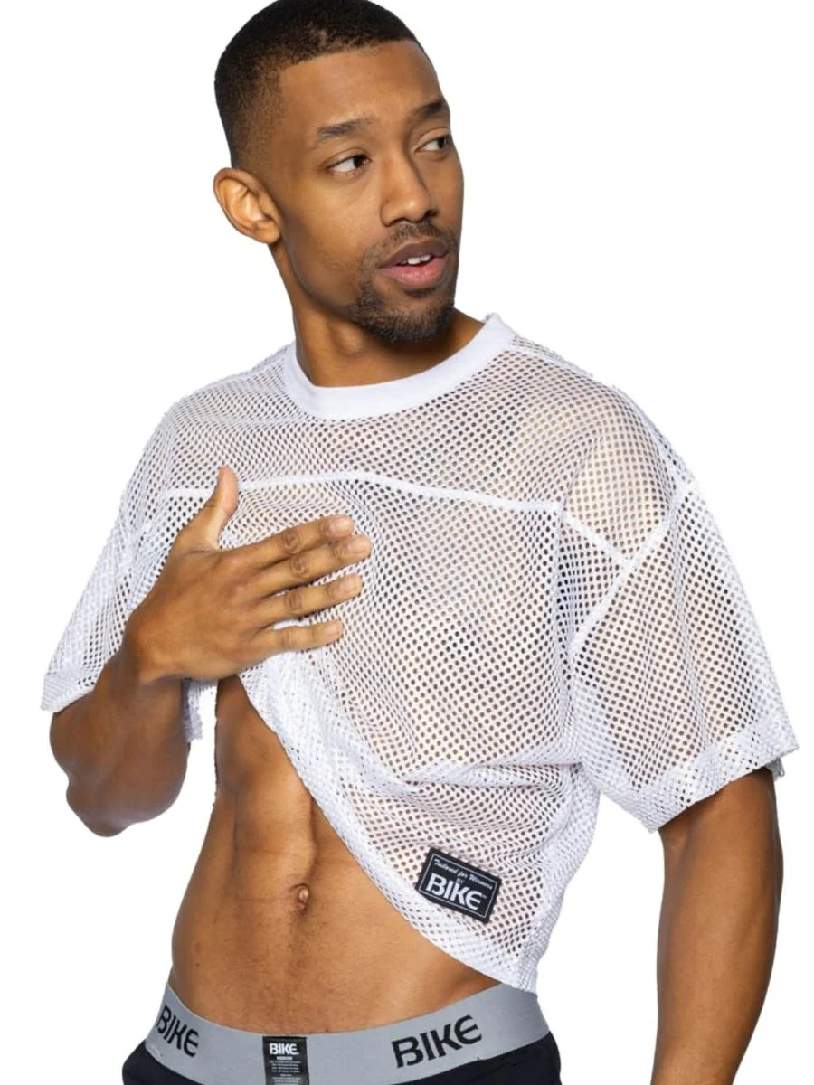 BIKE Athletic BAM134 Short Sleeve Practice Jersey Color Color White - Image 5