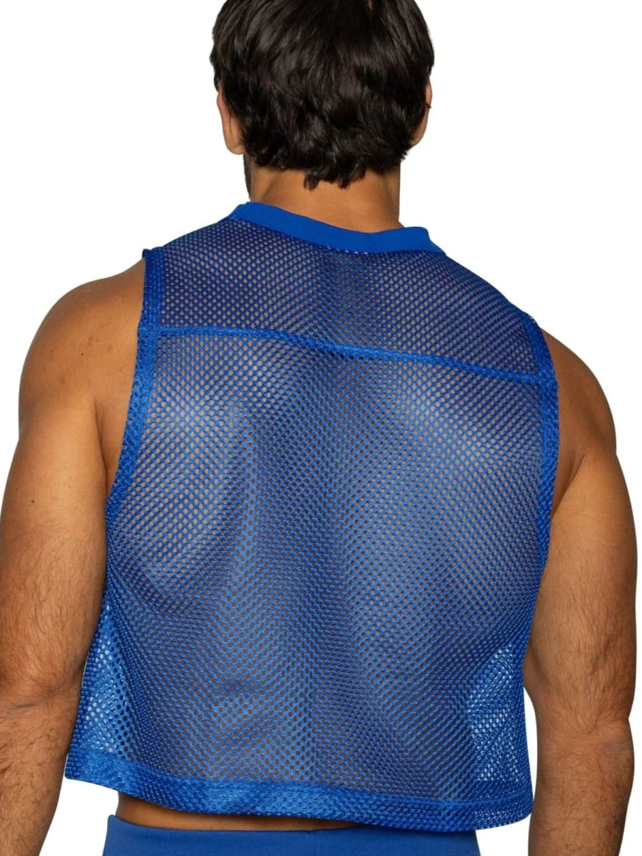 BIKE Athletic BAM135 Sleeveless Practice Jersey in Vibrant Royal Blue Color Royal - Image 3