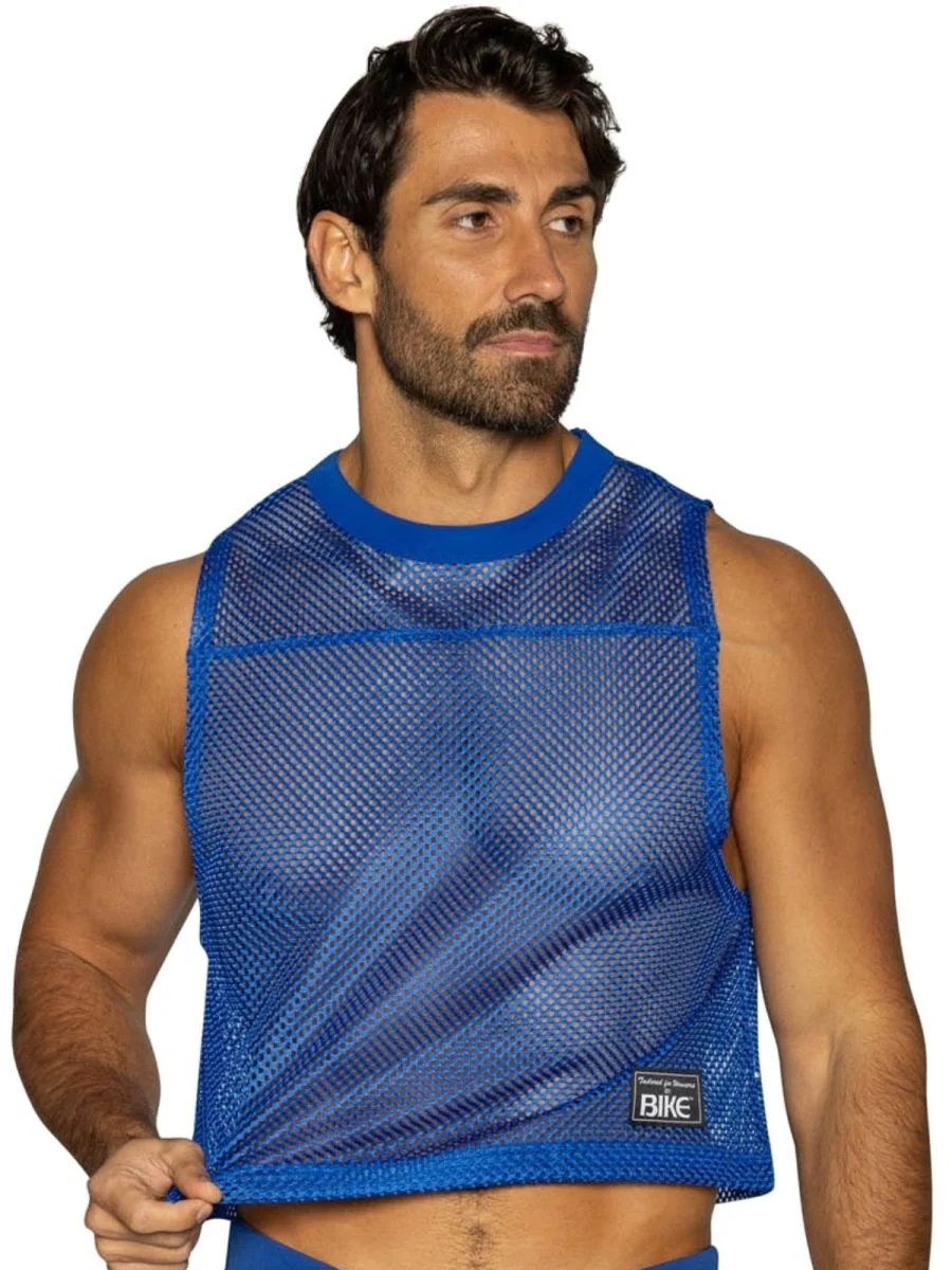 BIKE Athletic BAM135 Sleeveless Practice Jersey in Vibrant Royal Blue Color Royal - Image 4