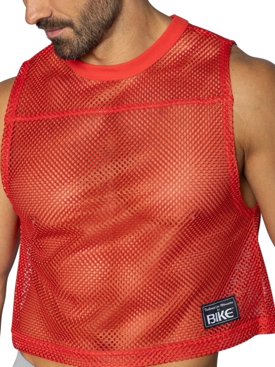 BIKE Athletic BAM135 Sleeveless Practice Jersey Color Color Red - Image 3