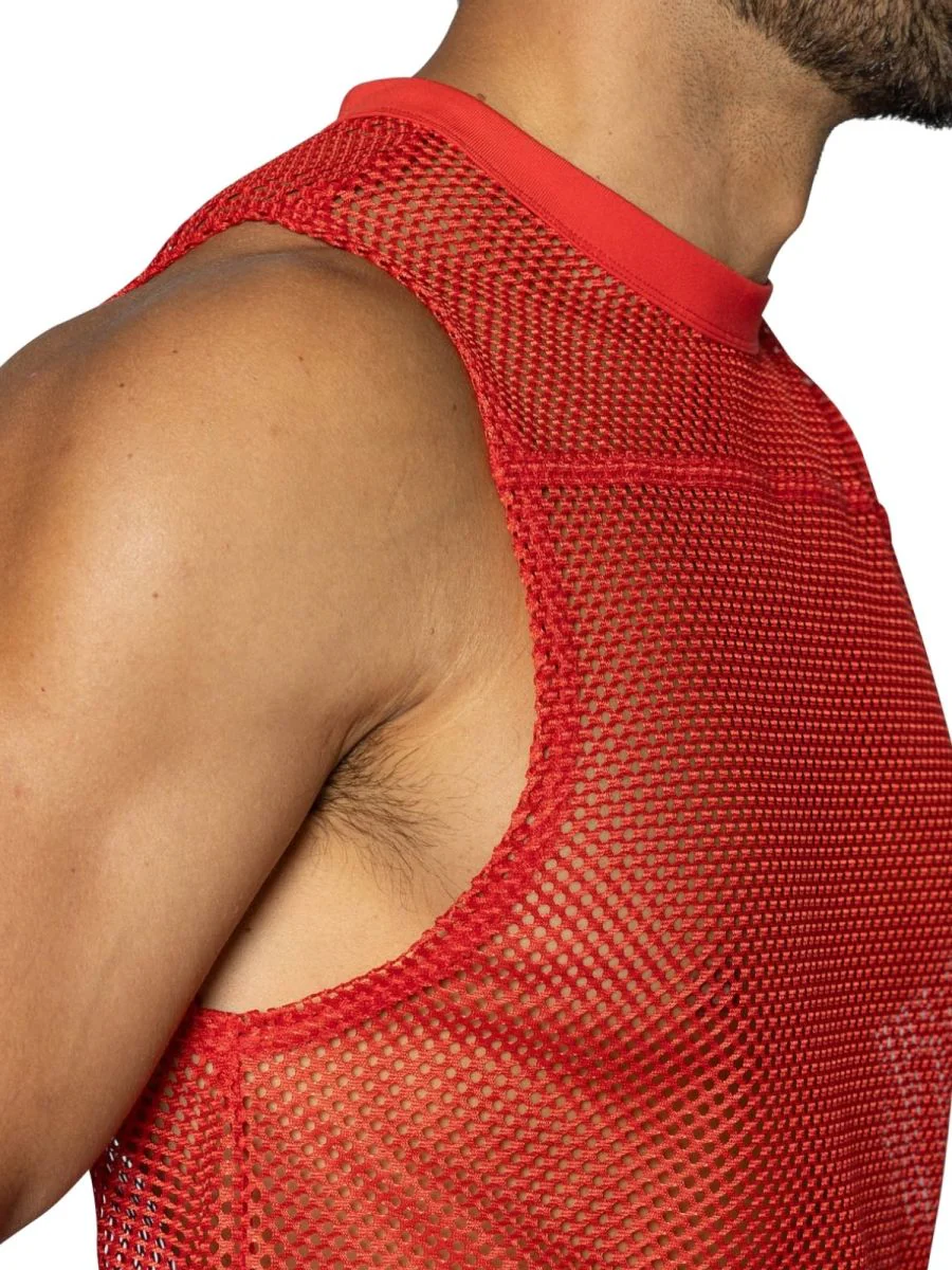 BIKE Athletic BAM135 Sleeveless Practice Jersey Color Color Red - Image 4