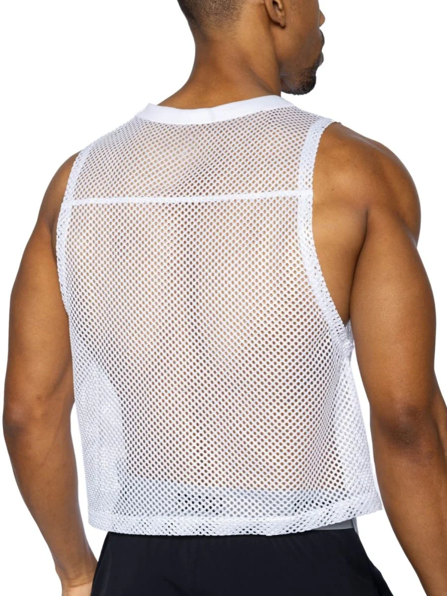 BIKE Athletic BAM135 Sleeveless Practice Jersey - Performance Color White - Image 3