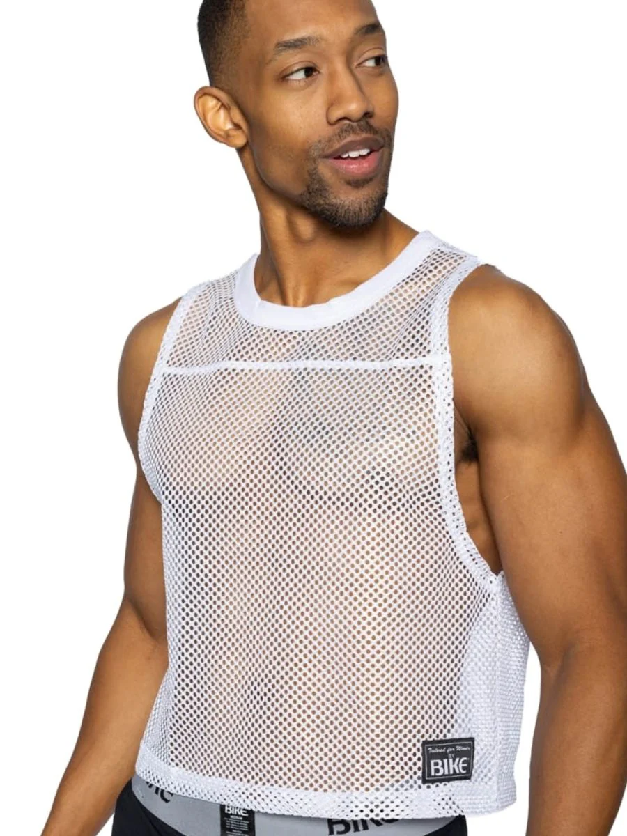 BIKE Athletic BAM135 Sleeveless Practice Jersey - Performance Color White - Image 4