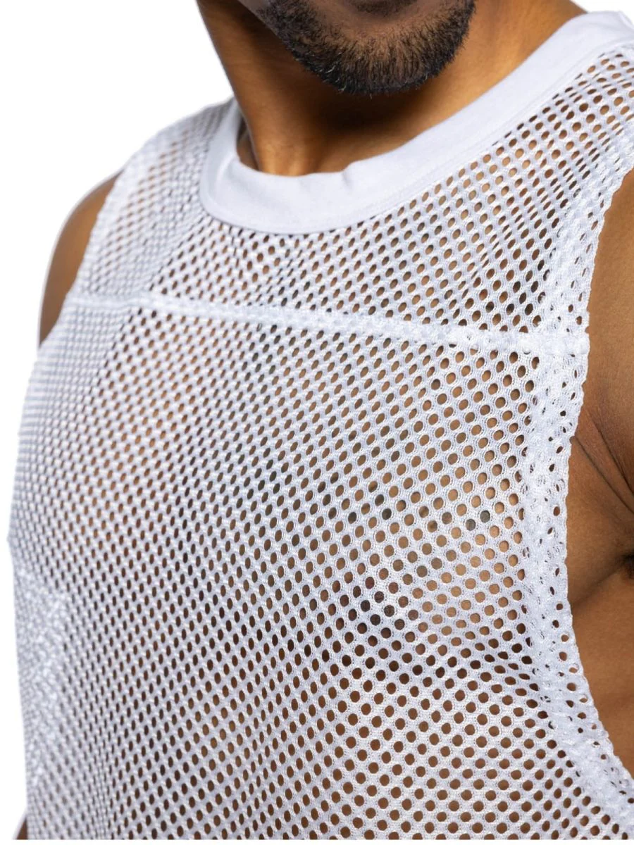 BIKE Athletic BAM135 Sleeveless Practice Jersey - Performance Color White - Image 5