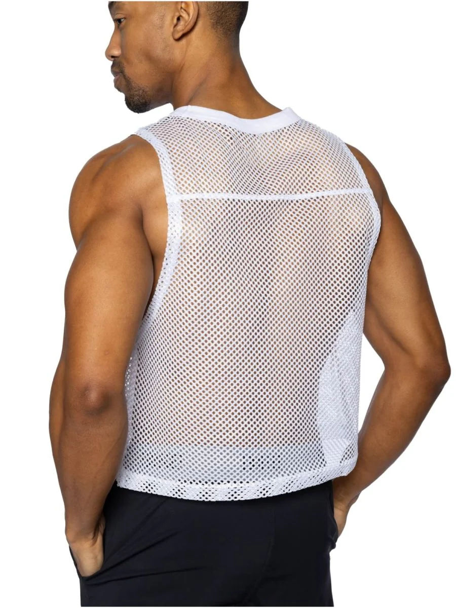 BIKE Athletic BAM135 Sleeveless Practice Jersey - Performance Color White - Image 6