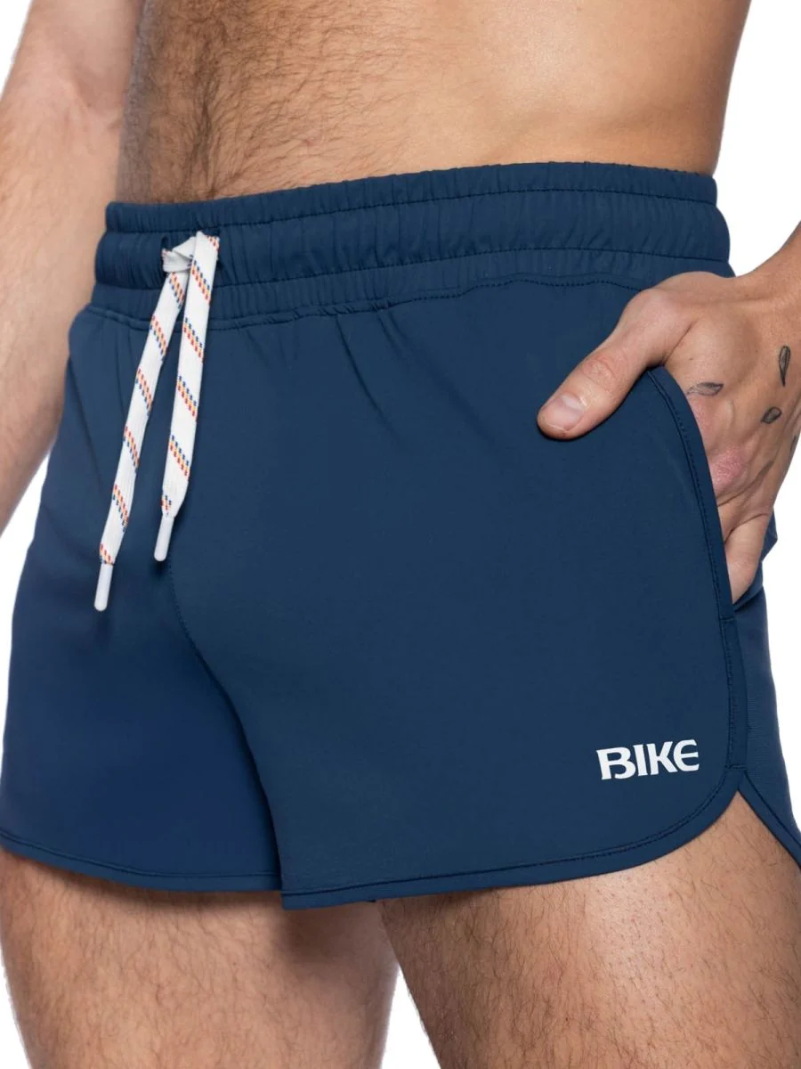 BIKE Athletic BAM200 Track Short Color Color Navy - Image 5