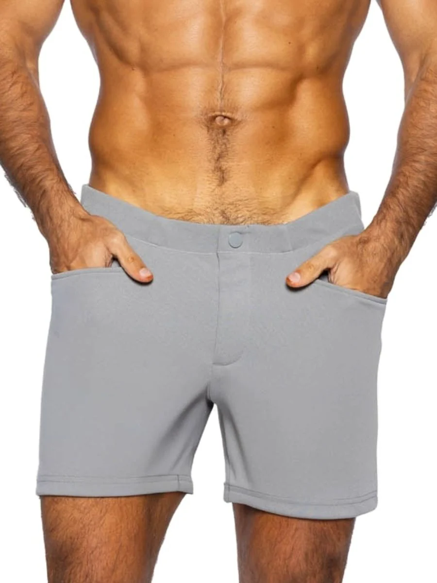 BIKE Athletic BAM207 Coaches Short 5 inch Inseam Color Color Gray - Image 4