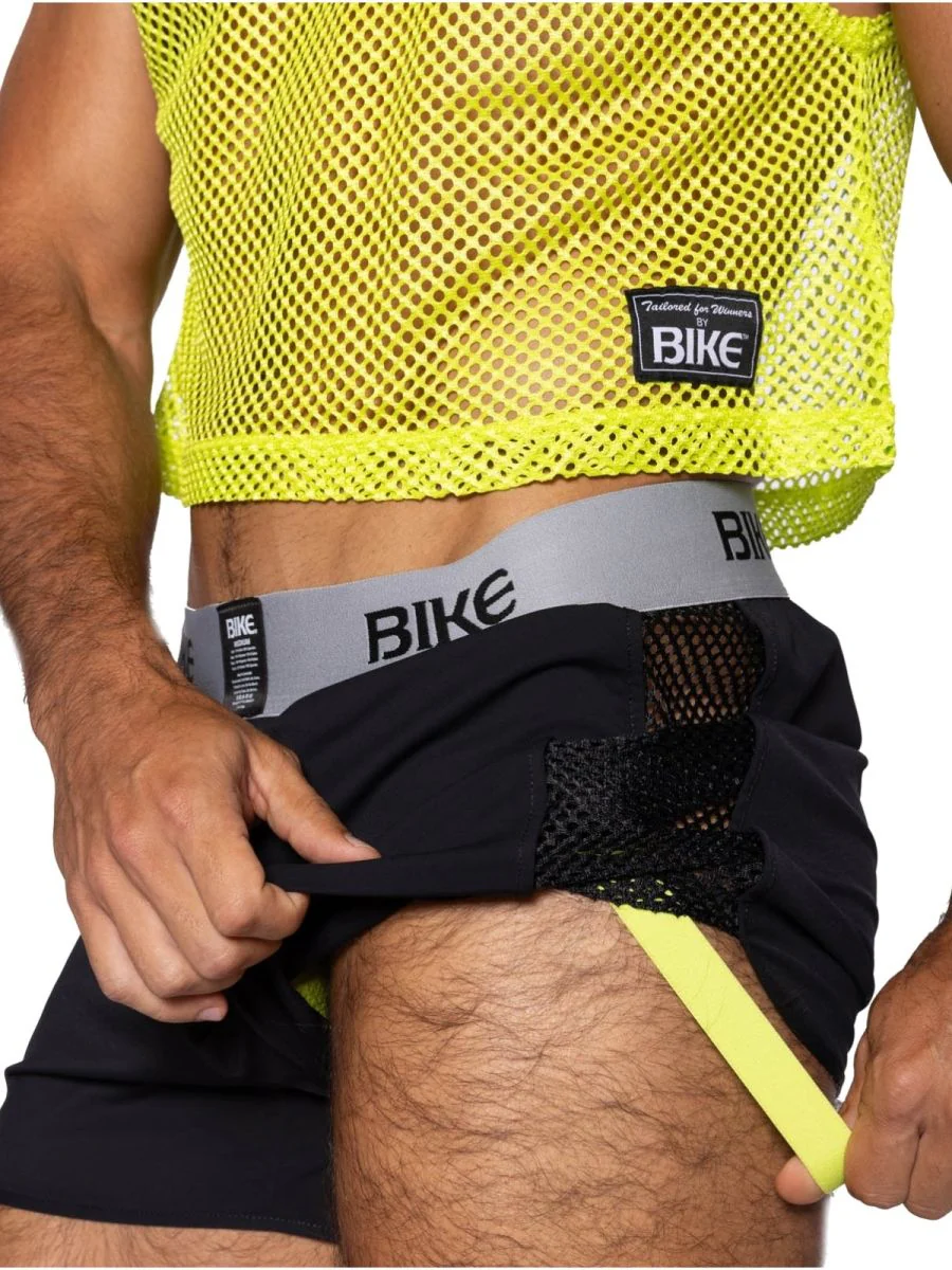 BIKE Athletic BAM225 Peek-a-boo Jock Short Color Black - Image 9