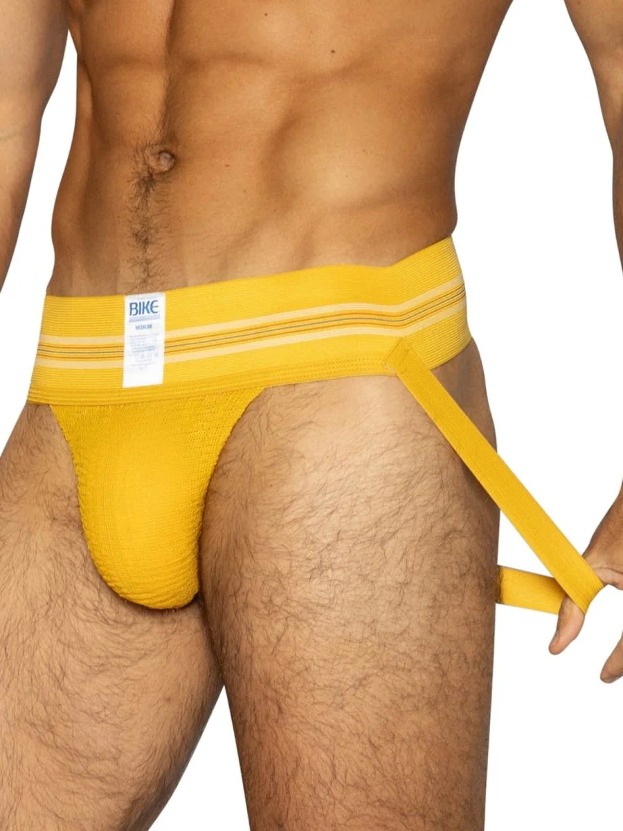 BIKE Athletic BAS306 Original Number 10 Yellow Jockstrap Color Yellow - Image 3