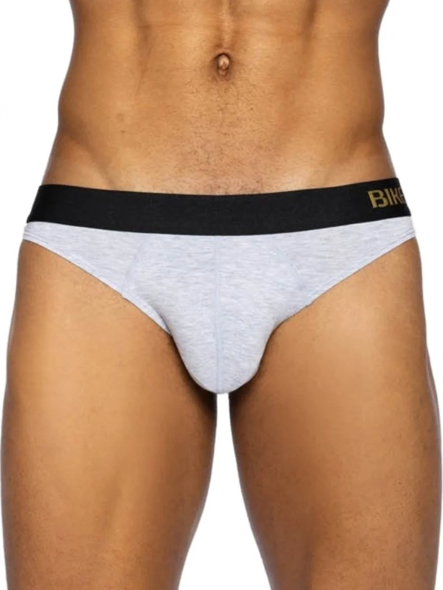 BIKE Athletic BAS319 Active Thong in Color Light Gray - Image 4