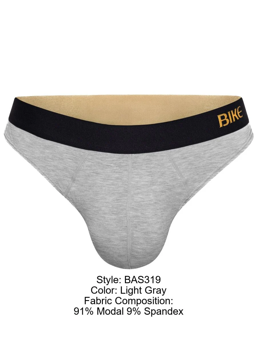 BIKE Athletic BAS319 Active Thong in Color Light Gray - Image 7