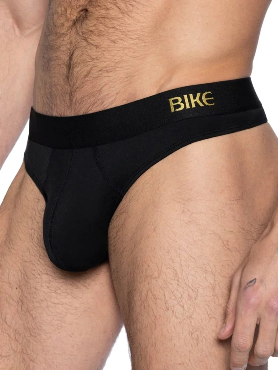 BIKE Athletic BAS319 Active Thong Color Color Black - Image 2