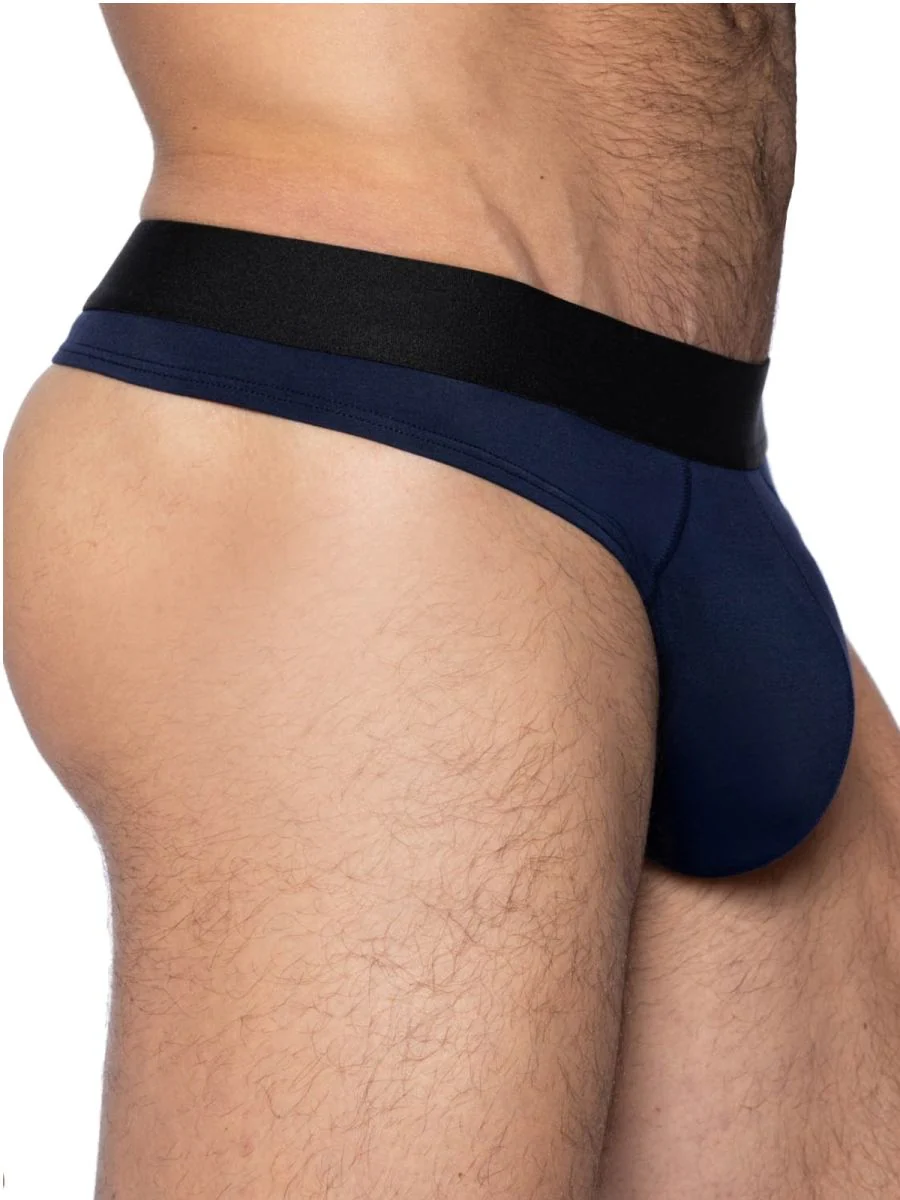 BIKE Athletic BAS319 Active Thong Color Navy - Image 3