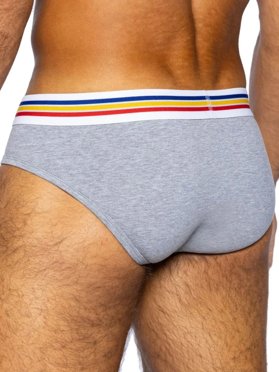 BIKE Athletic BAS327 Stretch Cotton Brief Color Gray - Image 3