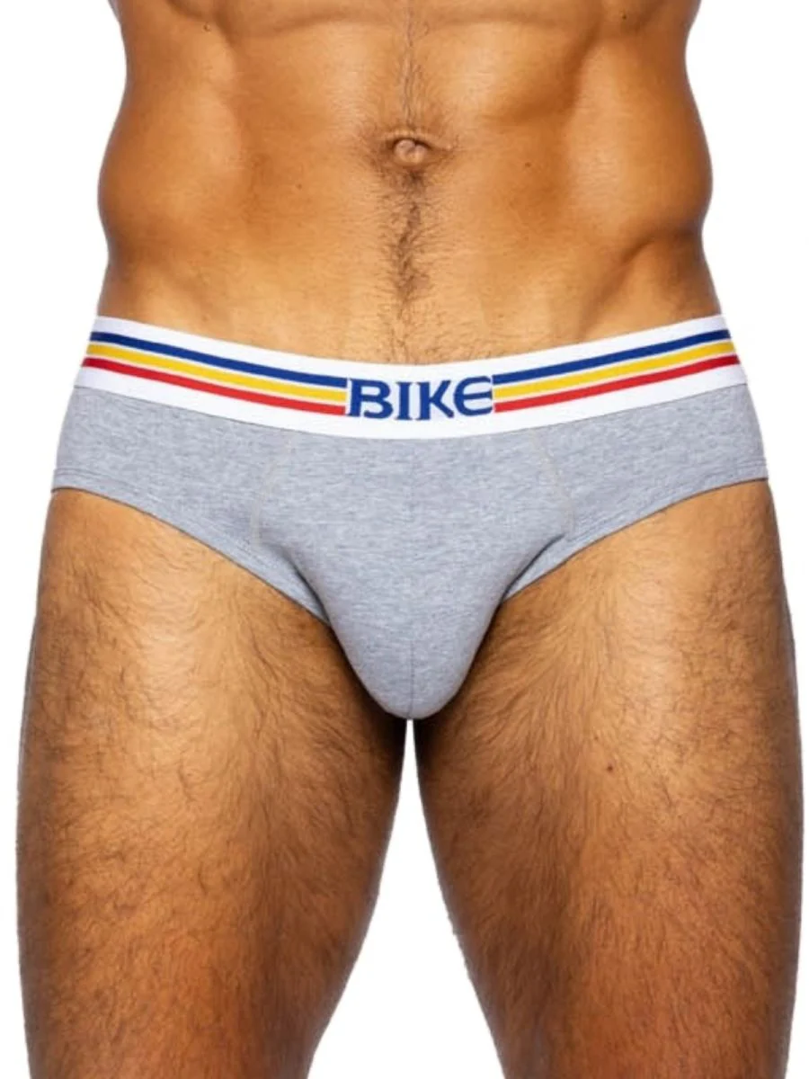 BIKE Athletic BAS327 Stretch Cotton Brief Color Gray - Image 5