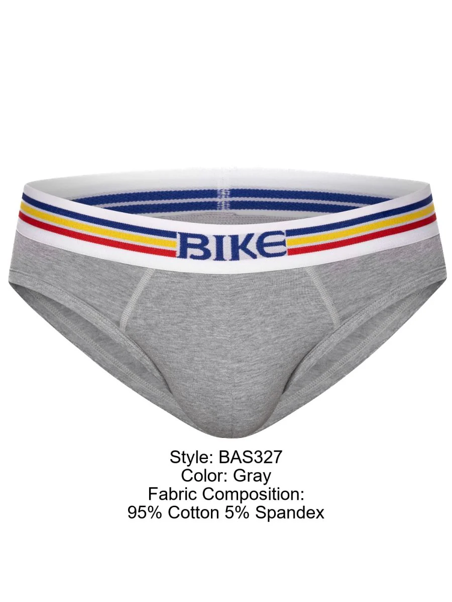BIKE Athletic BAS327 Stretch Cotton Brief Color Gray - Image 9