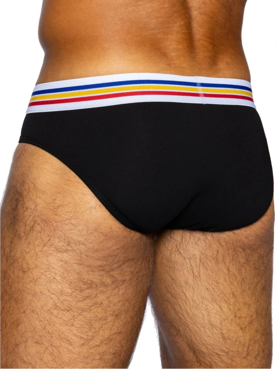 BIKE Athletic BAS327 Stretch Cotton Brief Color Color Black - Image 3