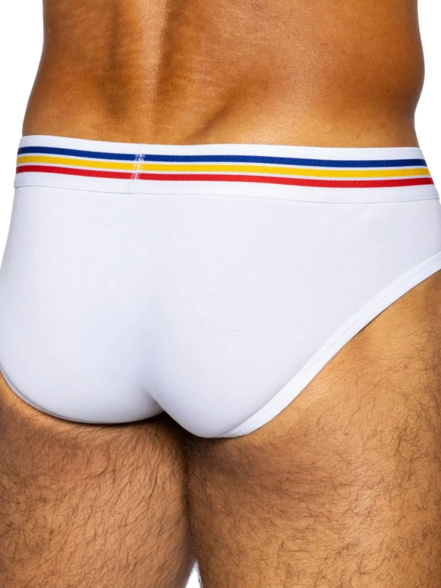BIKE Athletic BAS327 Stretch Cotton Brief Color White - Image 3