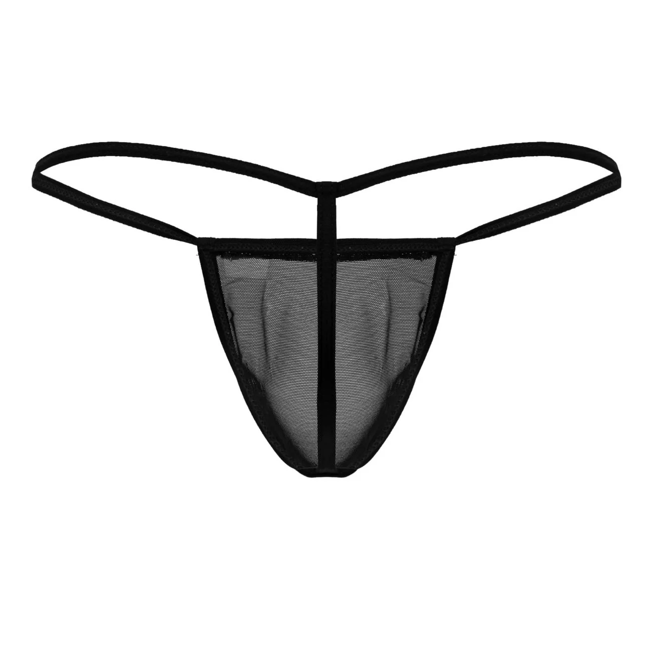 CandyMan 99246 Men's Underwear G-String Mesh Thongs Color Black - Image 7