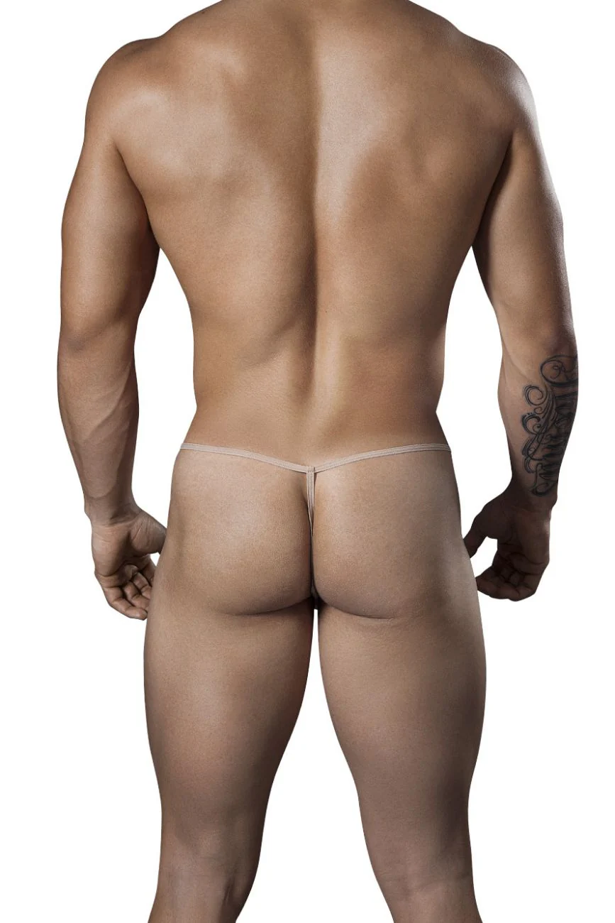 CandyMan 99246 Men's Underwear G-String Mesh Thongs Color Beige - Image 3