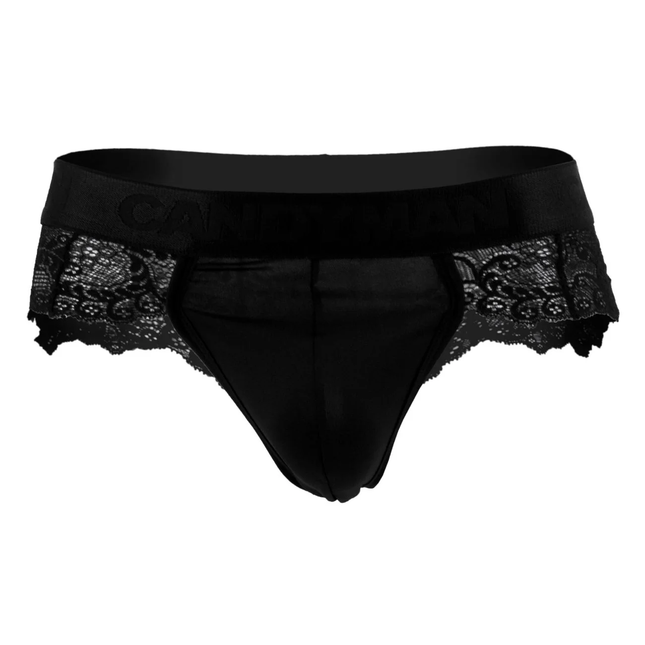 CandyMan 99304 Men's Underwear Lace Thongs Color Black - Image 5