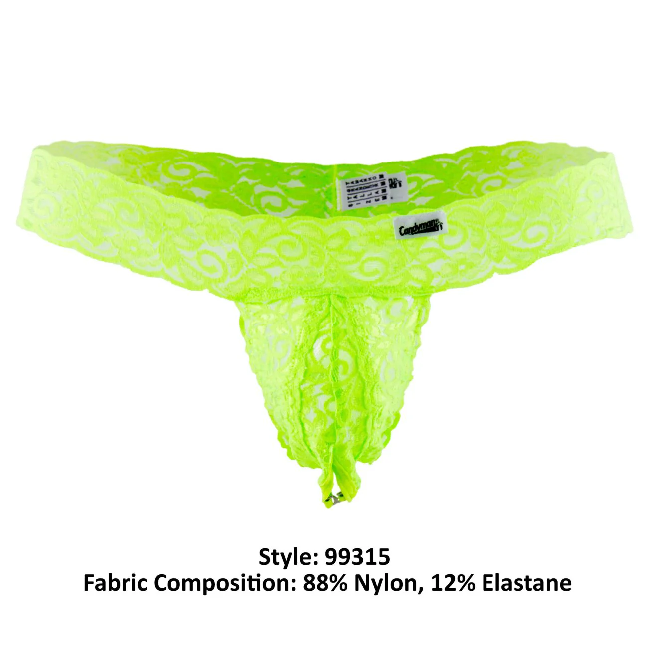 CandyMan 99315 Peek a Boo Thongs Color Green - Image 8