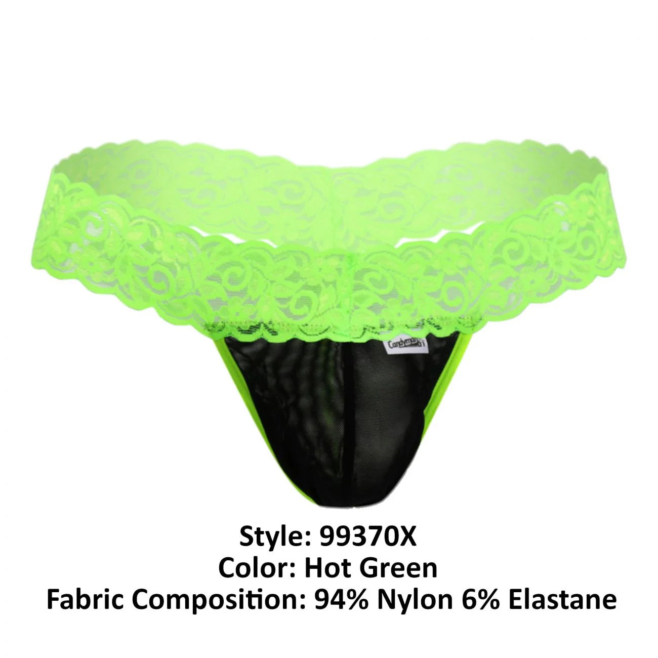 CandyMan 99370X Thongs Color Hot Green - Image 8