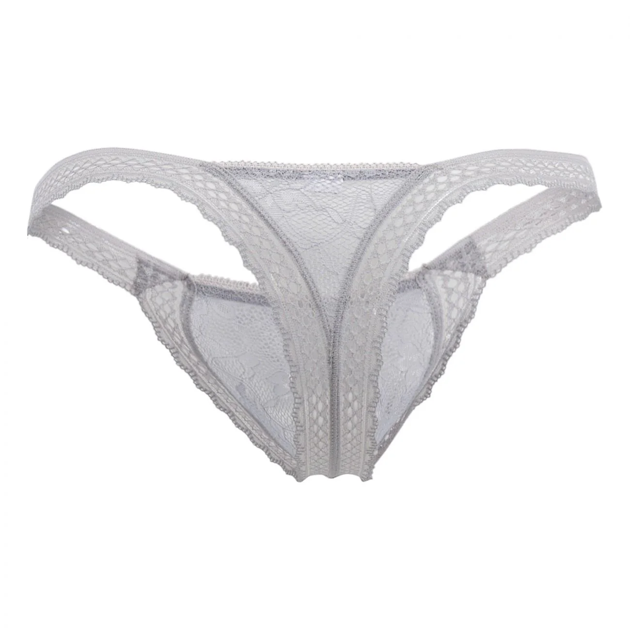 CandyMan 99420 Double Lace Thongs Color Gray - Image 7