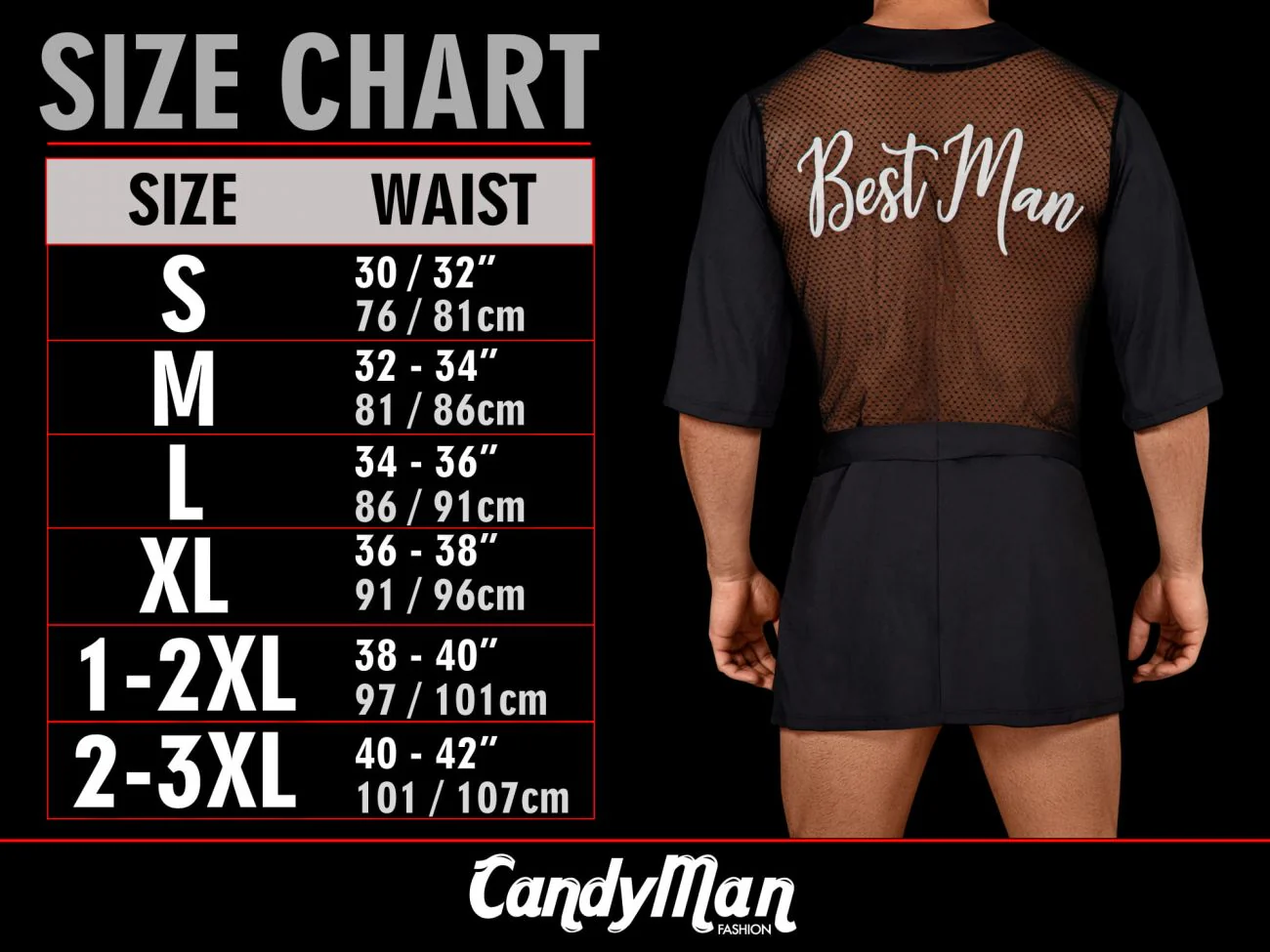 CandyMan 99535 Men's Underwear Bow & Lace Jockstrap Color Black - Image 9