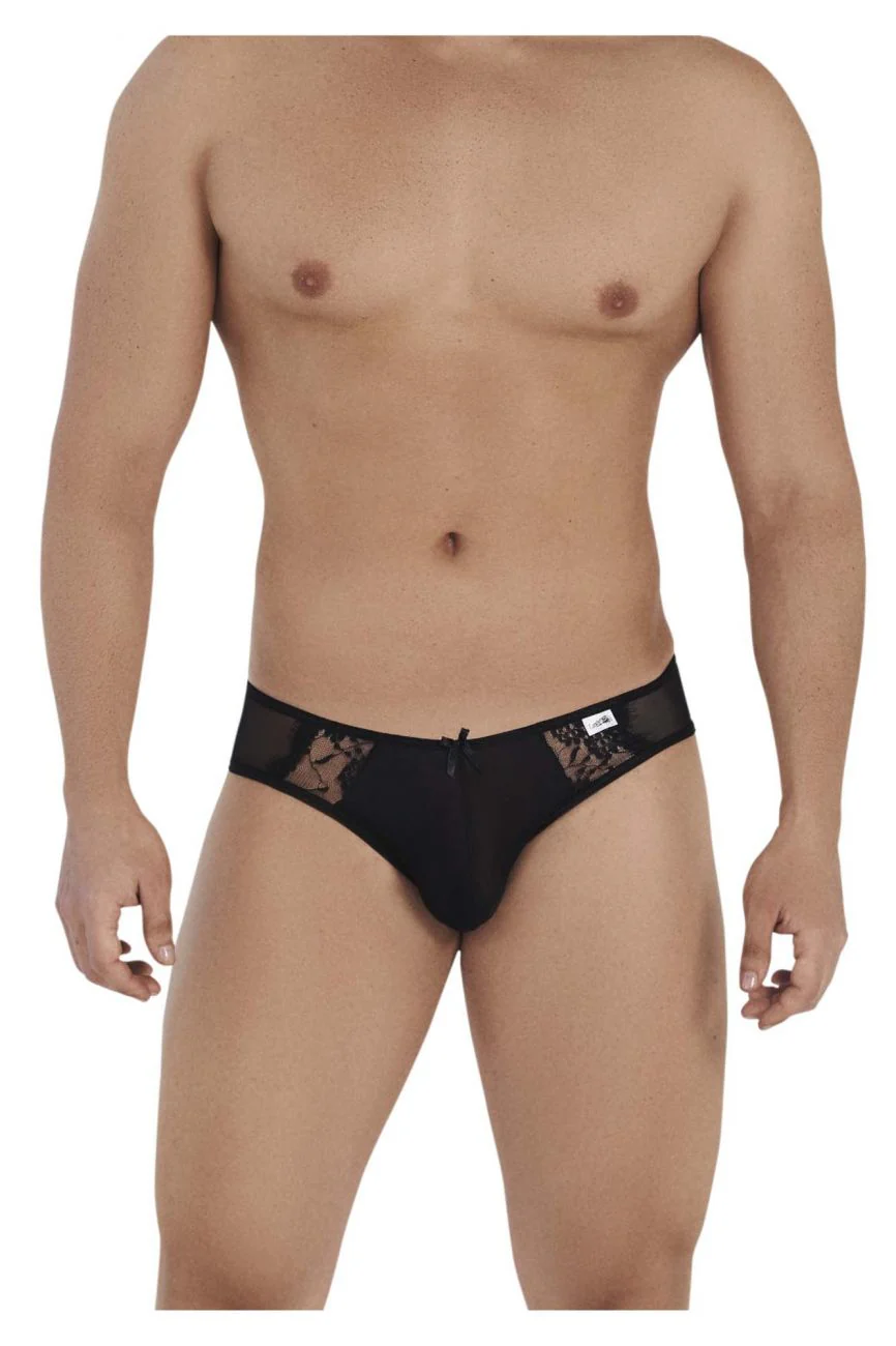 CandyMan 99538 Men's Underwear Lace Mesh Jockstrap Color Black - Image 2