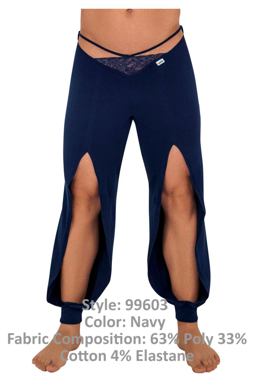 CandyMan 99603X Lounge Pajama Pants Color Navy - Image 8