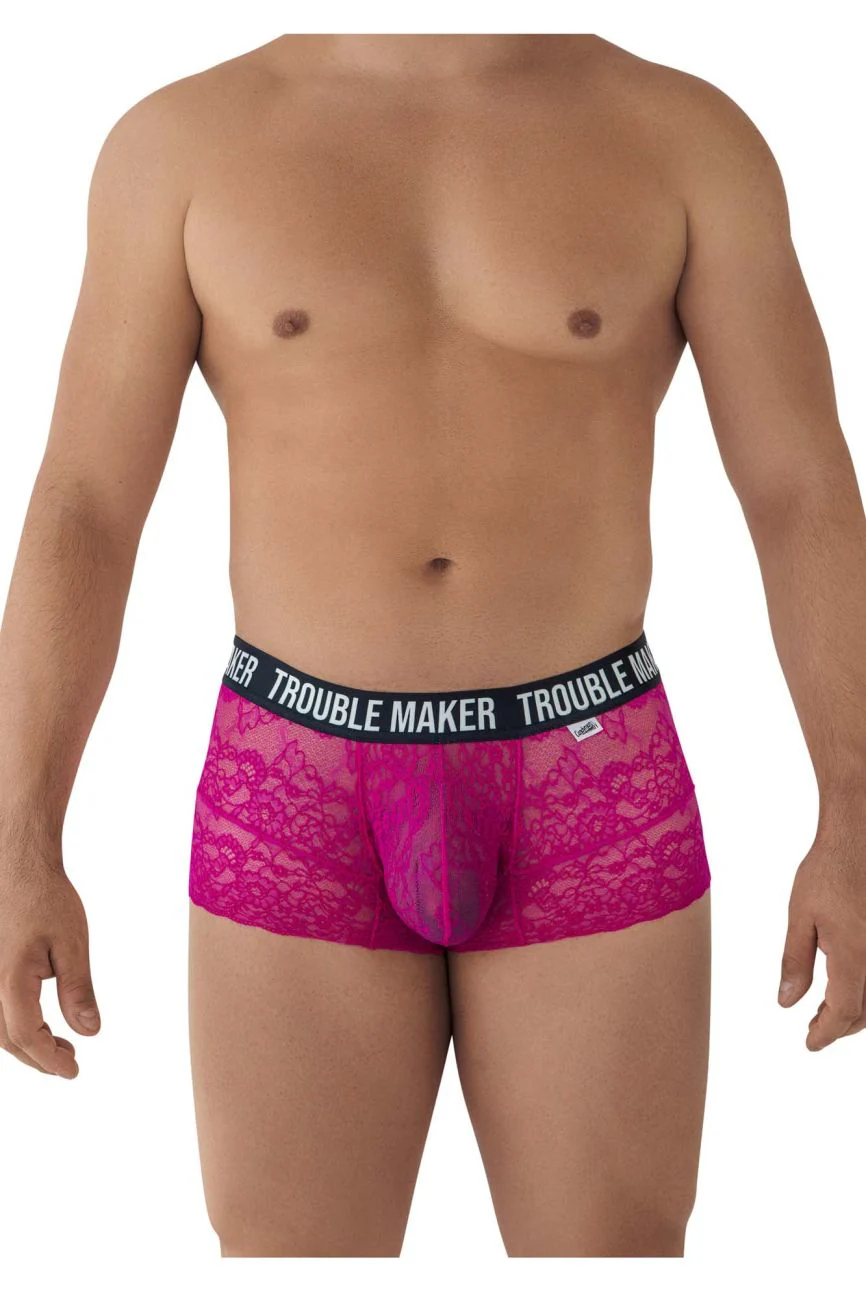 CandyMan 99616X Trouble Maker Lace Trunks Color Pink - Image 2