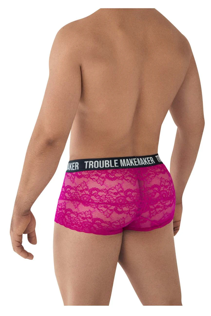 CandyMan 99616X Trouble Maker Lace Trunks Color Pink - Image 3