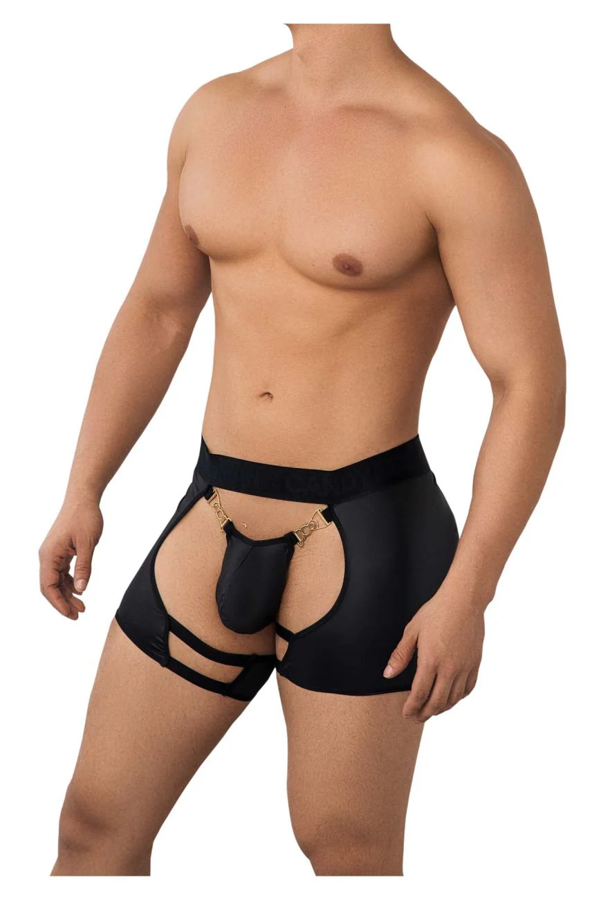 CandyMan 99637 Chaps Thongs Color Black - Image 4