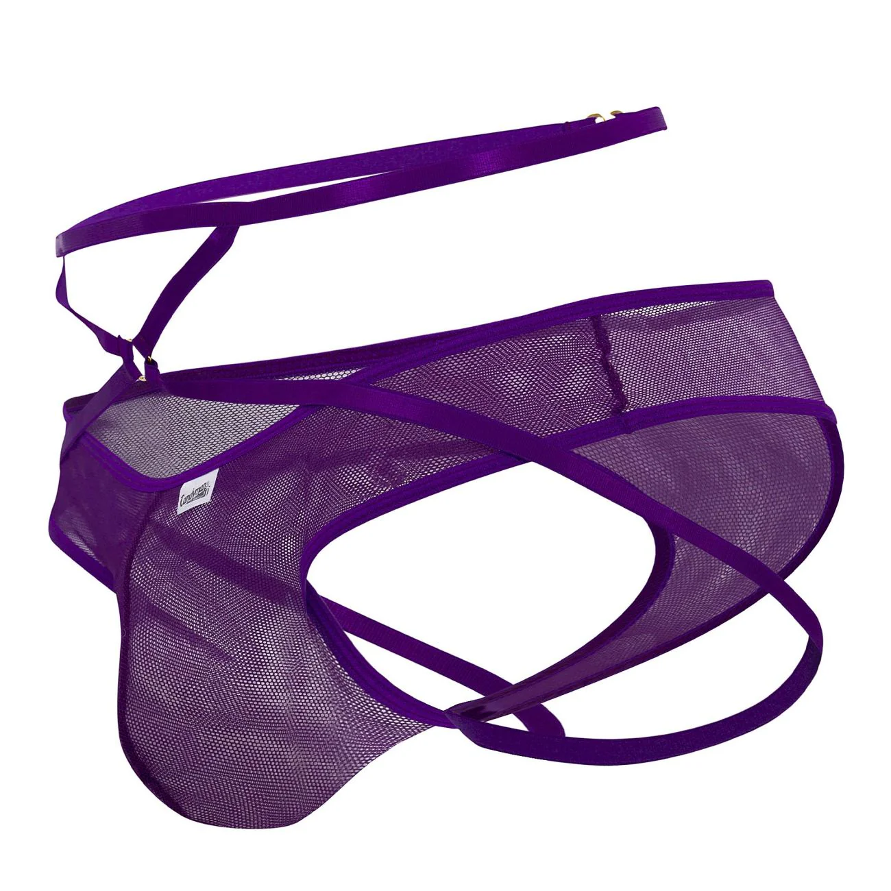 CandyMan 99640 Mesh Thongs Color Purple - Image 6