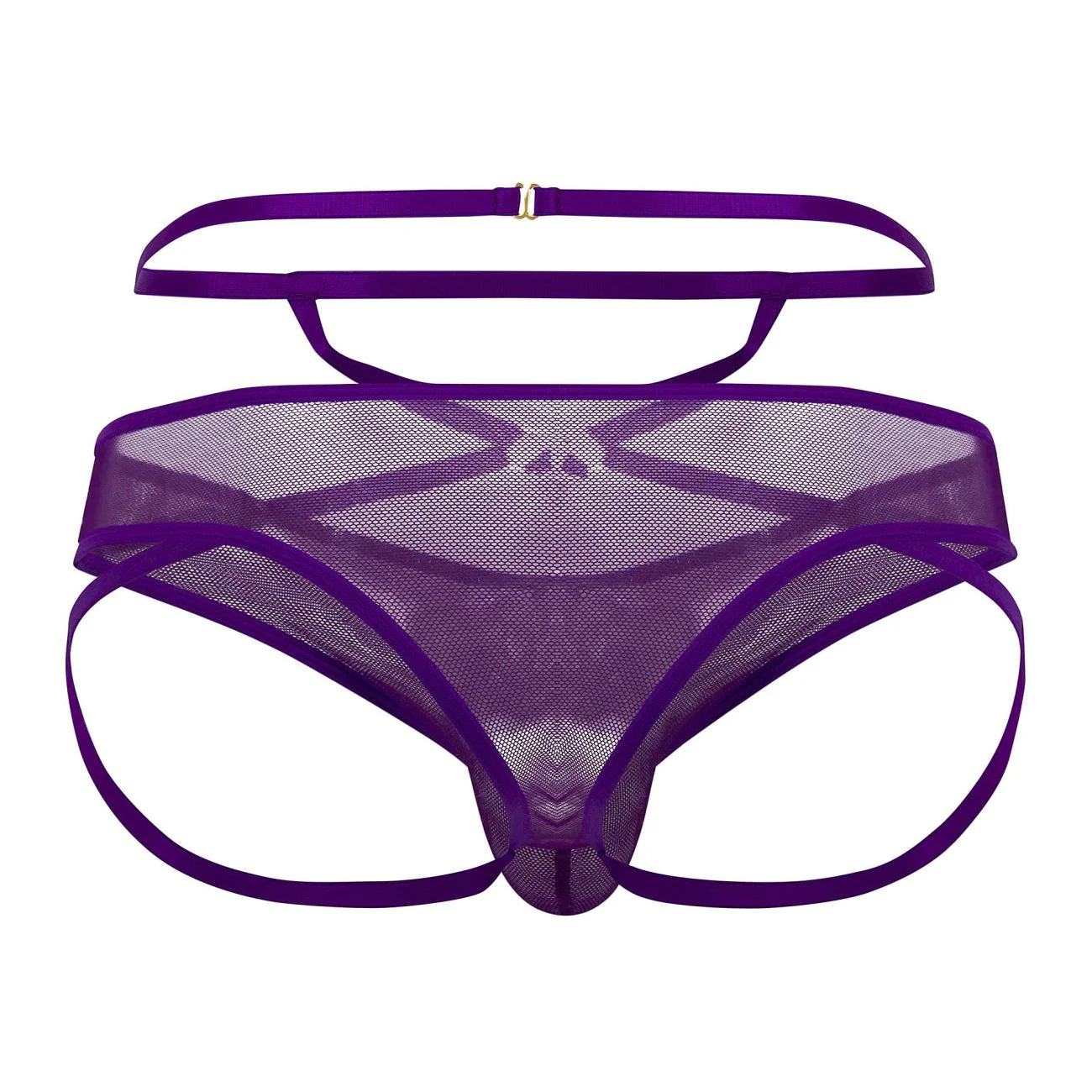 CandyMan 99640 Mesh Thongs Color Purple - Image 7