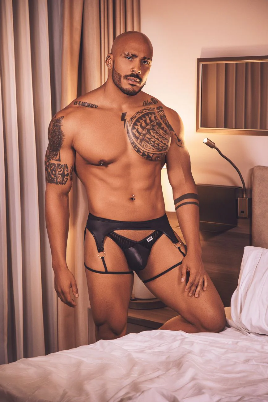 CandyMan 99655 Garter Thongs Color Black - Image 9