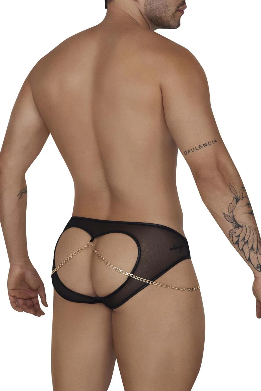 CandyMan 99672X Chain Jock Briefs Color Black - Image 3