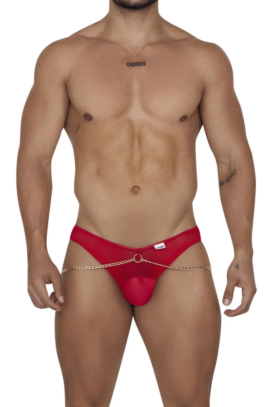 CandyMan 99672X Chain Jock Briefs Color Red - Image 2