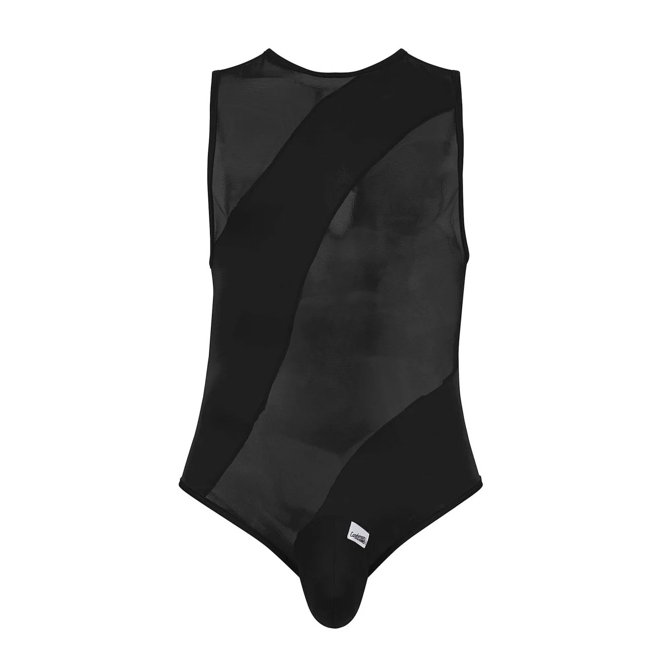 CandyMan 99699X Mesh Bodysuit Color Black - Image 5