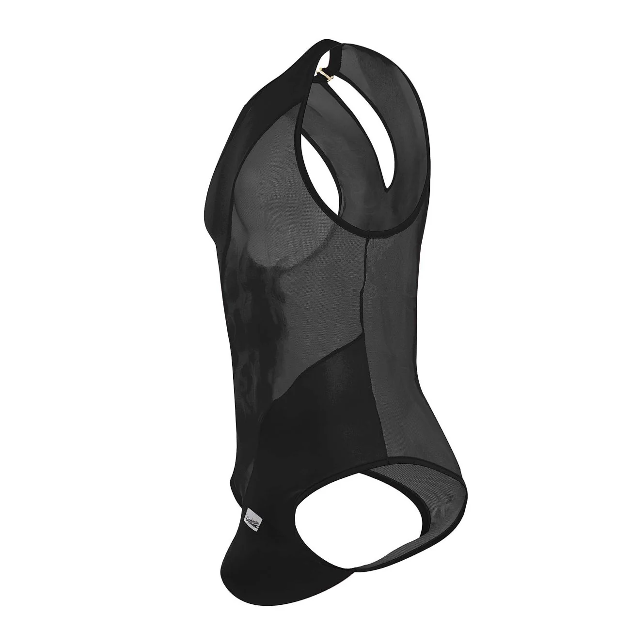 CandyMan 99699X Mesh Bodysuit Color Black - Image 6