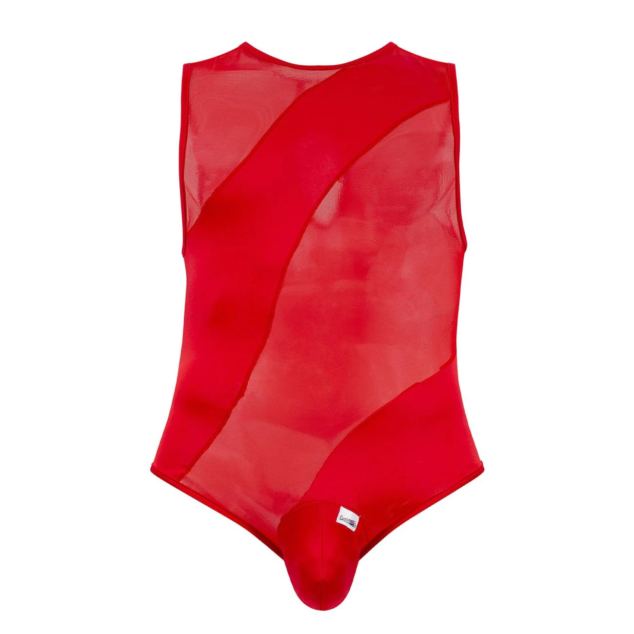 CandyMan 99699X Mesh Bodysuit Color Red - Image 5