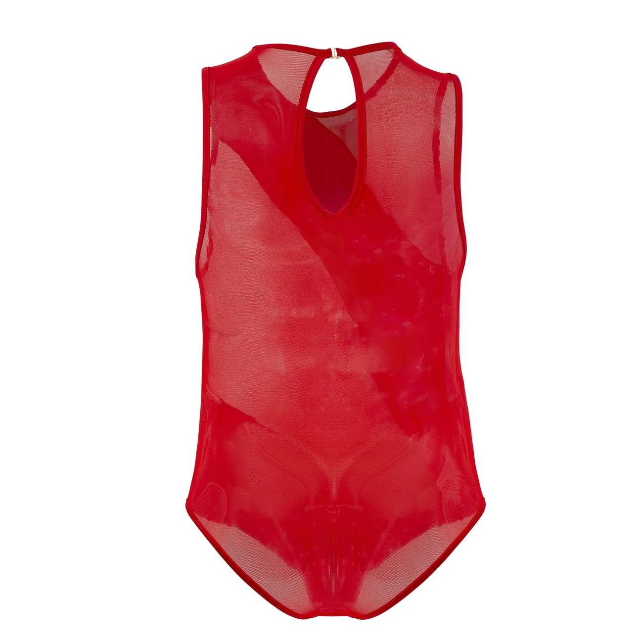 CandyMan 99699X Mesh Bodysuit Color Red - Image 7
