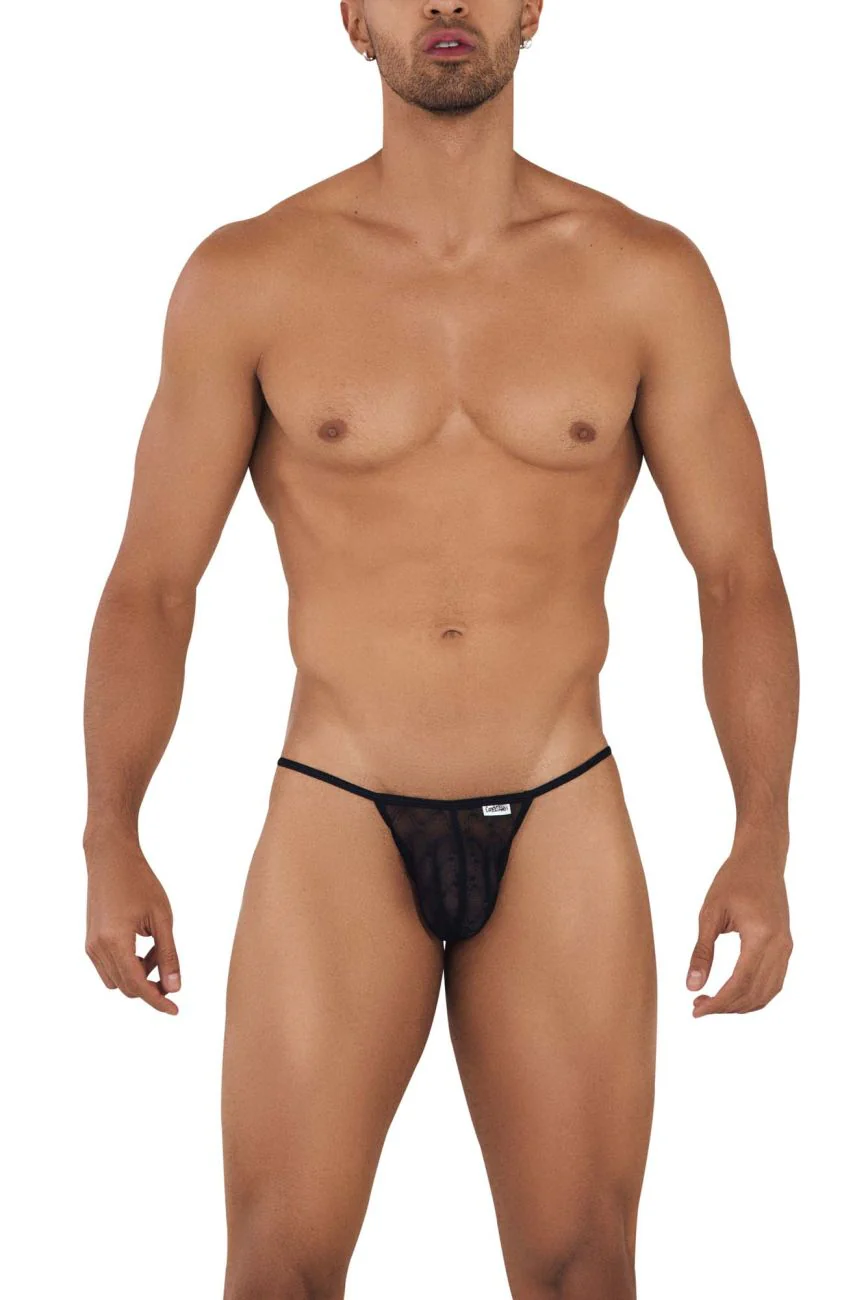 CandyMan 99709 Micro Lace Jockstrap Color Black - Image 2
